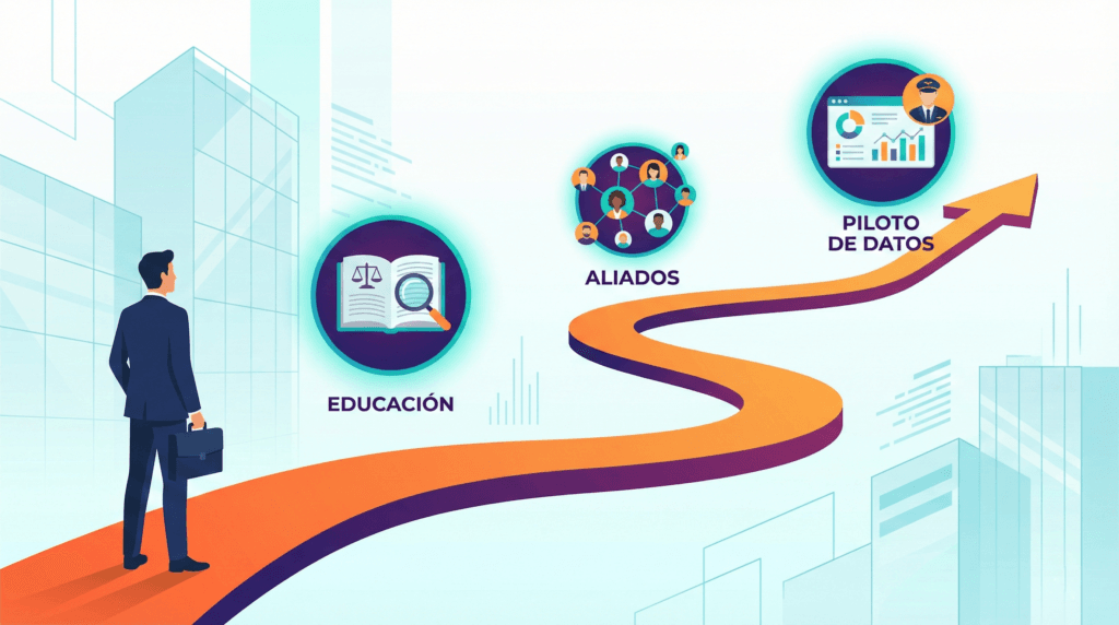 Imagen ilustrativa sobre la hoja de ruta recomendada para empezar a auditar la sostenibilidad con valor.